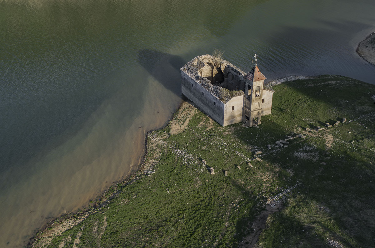 faithless #88, northern macedonia, 2017 (st nicholas church was built in 1850 and 100y later the Mavroro lake swallowed it)