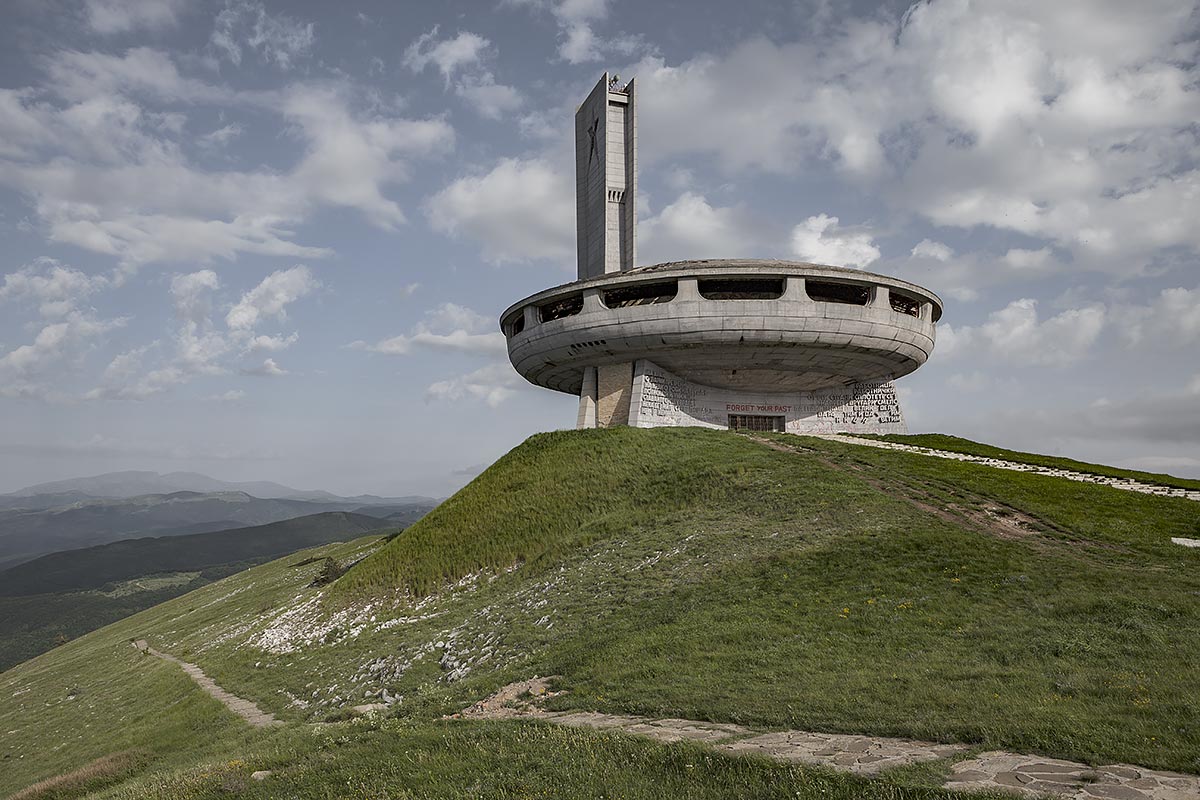 forget your past, break free #21, bulgaria, 2011 (buzludzha, monument of communist party on 1432m. its the place where the communist first gathered secretly to form a movement in 1891)