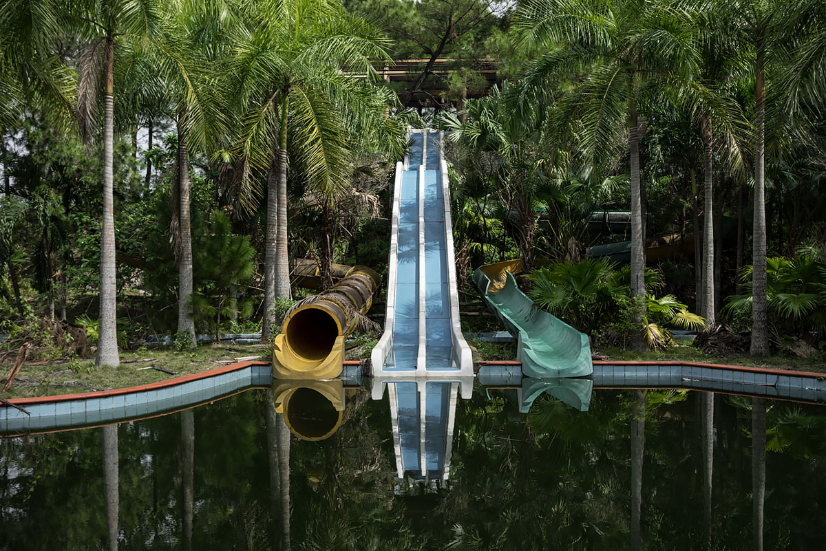 it was a pleasure #72, vietnam, 2016 (the waterpark in hue open half finished in 2004 but never got going as the rides where too far apart. 3 crocs were abandoned in a pond when it closed)