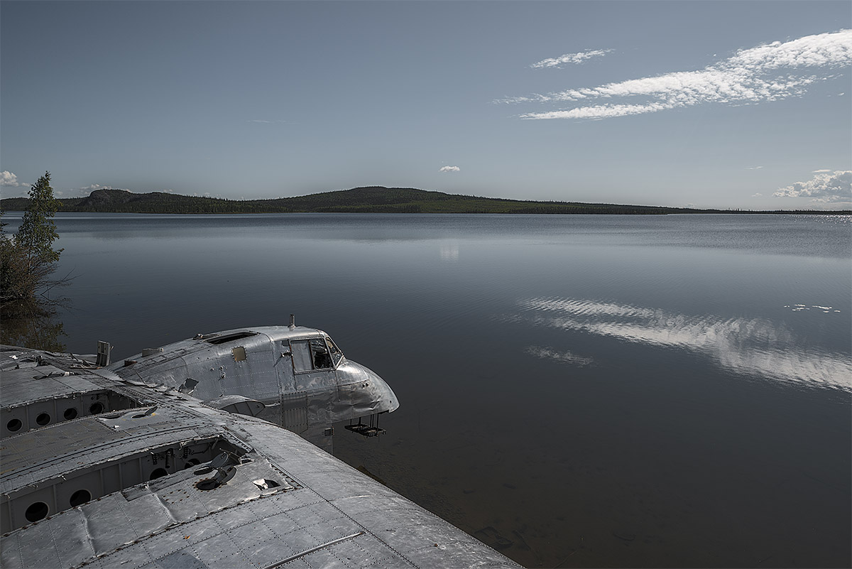 eternal gaze, happy end #9.3, canada, 2012 ((bristol freighter broke through ice while landing in 1956, all survived)