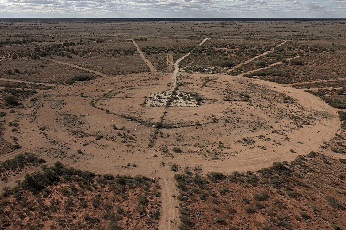 colonial half-life scars, leftscape #1, australia, 2012 (maralinga: british nuclear bomb test station, abandoned in the late 60s)